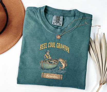 Custom Reel Cool Grandpa Fishing Shirt | Rootspaws