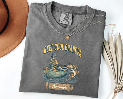 Custom Reel Cool Grandpa Fishing Shirt | Rootspaws
