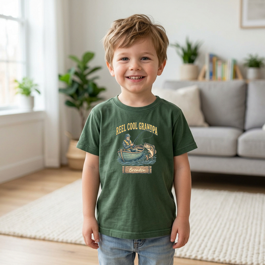 Custom Reel Cool Grandpa Fishing Shirt