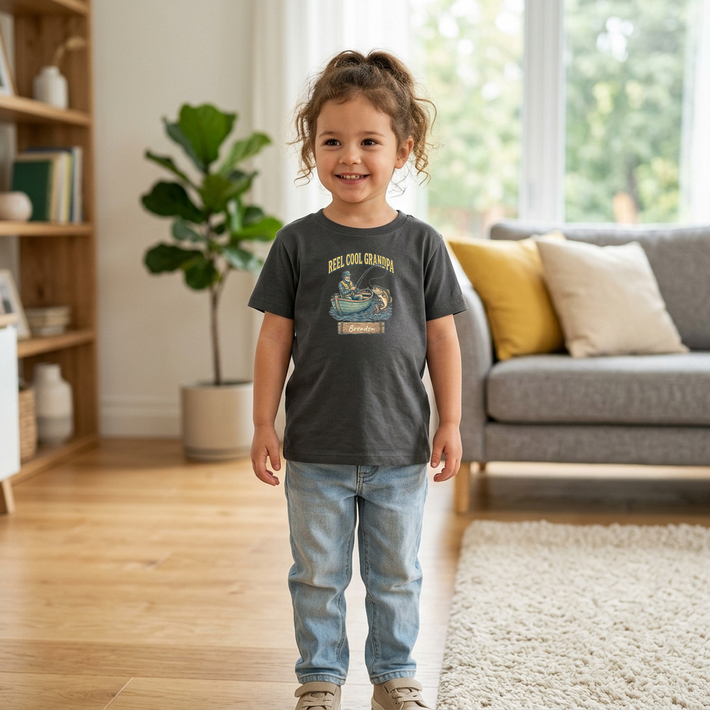Custom Reel Cool Grandpa Fishing Shirt