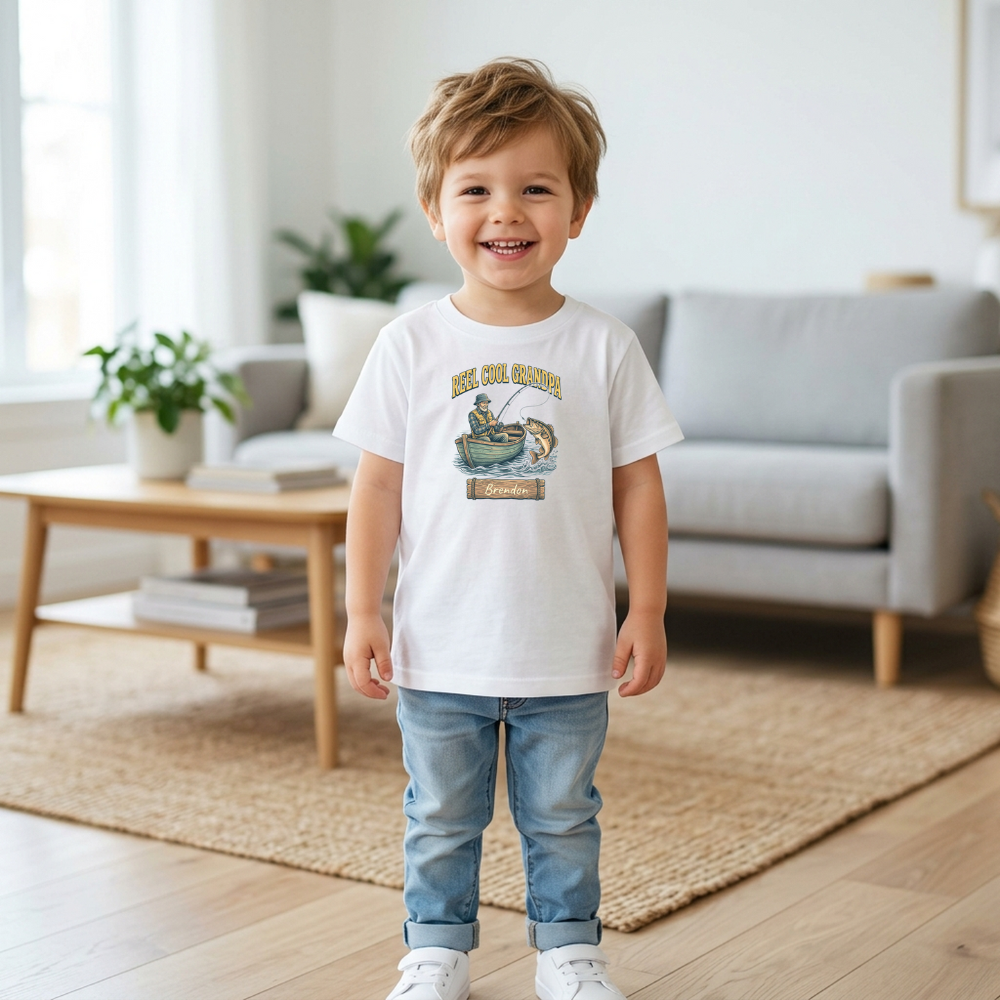 Custom Reel Cool Grandpa Fishing Shirt