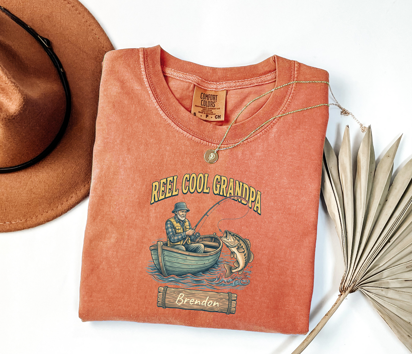 Custom Reel Cool Grandpa Fishing Shirt | Rootspaws