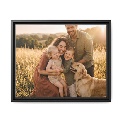 Custom Family Portrait Framed Canvas | Rootspaws