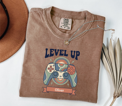 Custom Gamer Birthday Shirt | Level Up Tee | Rootspaws
