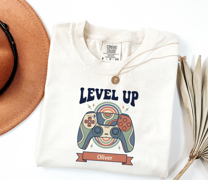 Custom Gamer Birthday Shirt | Level Up Tee | Rootspaws