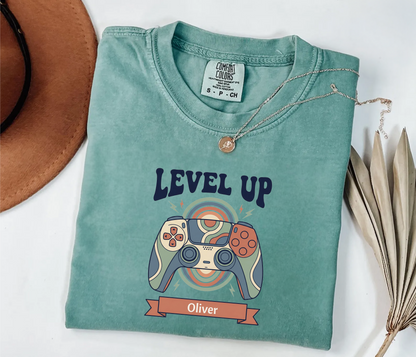 Custom Gamer Birthday Shirt | Level Up Tee | Rootspaws