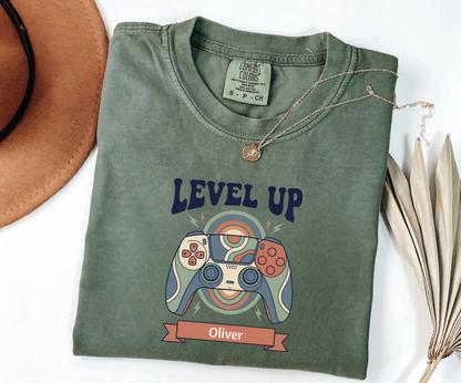 Custom Gamer Birthday Shirt | Level Up Tee | Rootspaws