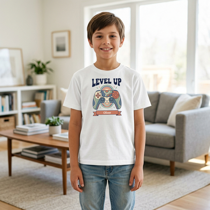 Custom Gamer Birthday Shirt | Level Up Tee | Rootspaws