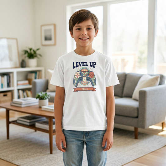 Custom Gamer Birthday Shirt | Level Up Tee | Rootspaws