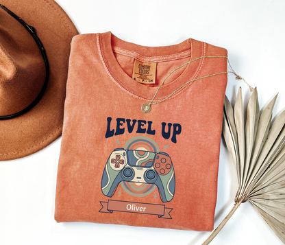 Custom Gamer Birthday Shirt | Level Up Tee | Rootspaws