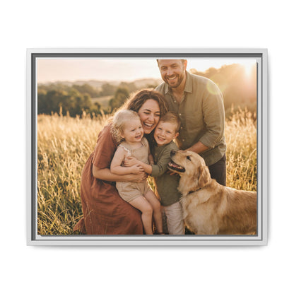 Custom Family Portrait Framed Canvas | Rootspaws