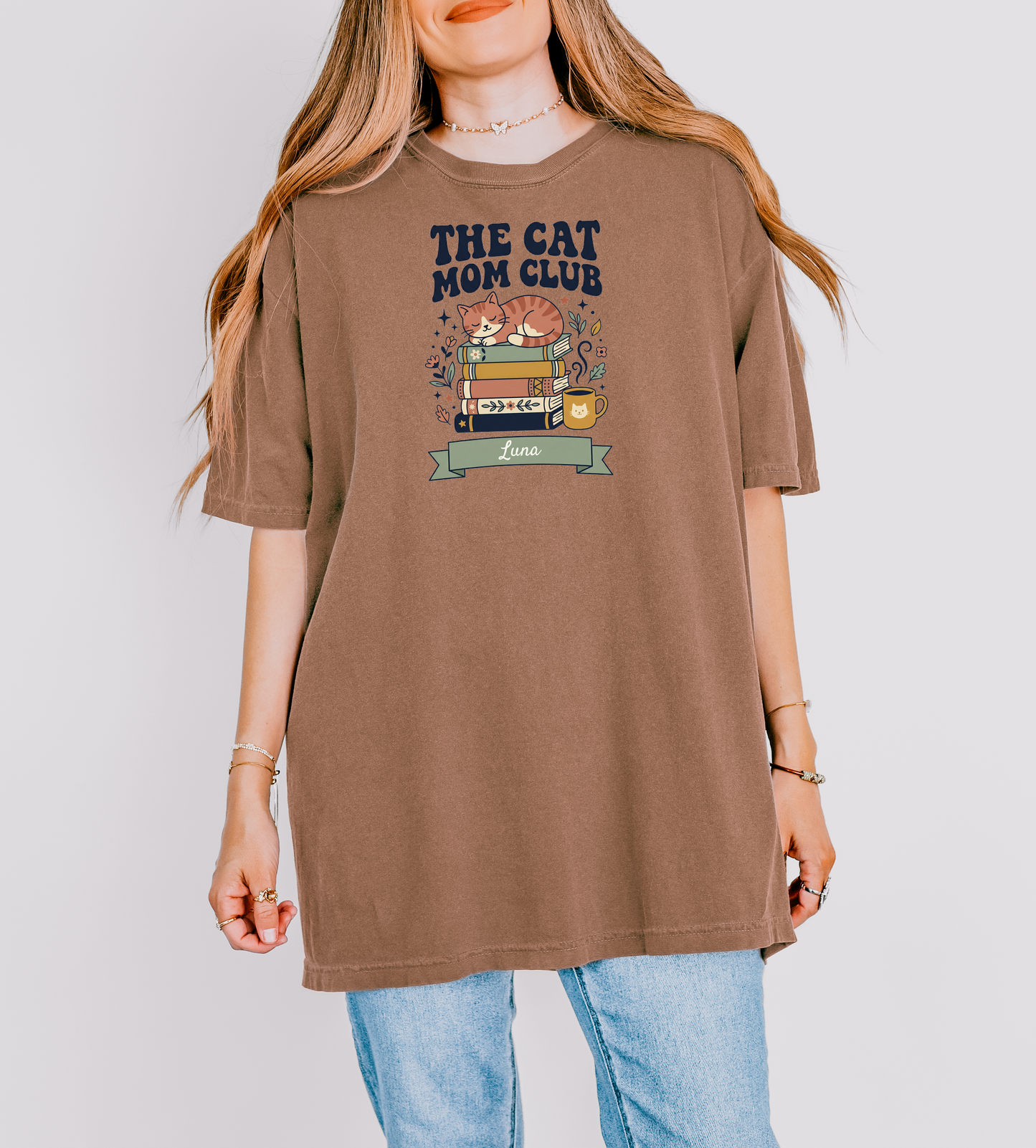 Custom Cat Mom Club Shirt | Cozy Vintage Tee | Rootspaws