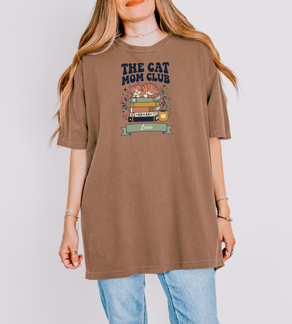 Custom Cat Mom Club Shirt | Cozy Vintage Tee | Rootspaws