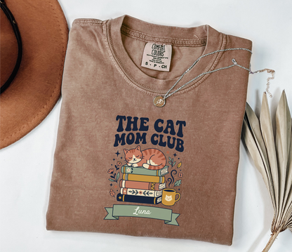 Custom Cat Mom Club Shirt | Cozy Vintage Tee | Rootspaws