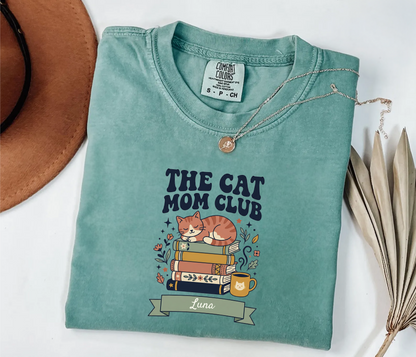 Custom Cat Mom Club Shirt | Cozy Vintage Tee | Rootspaws