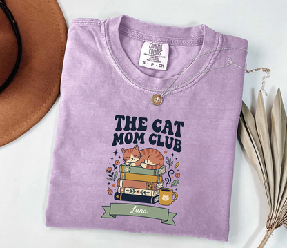 Custom Cat Mom Club Shirt | Cozy Vintage Tee | Rootspaws