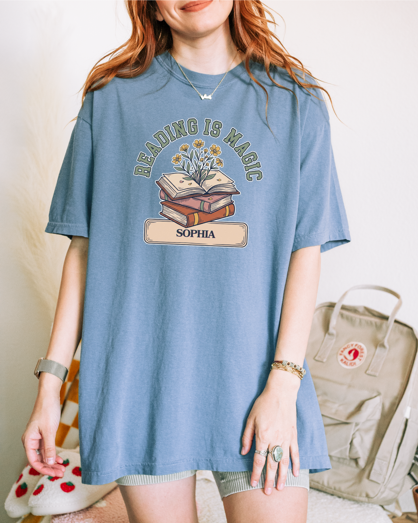 Custom Reading Is Magic T-Shirt | Personalized Library Book Tee