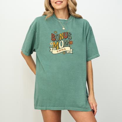 Custom Bonus Mom Retro Shirt | Personalized Gift | Rootspaws