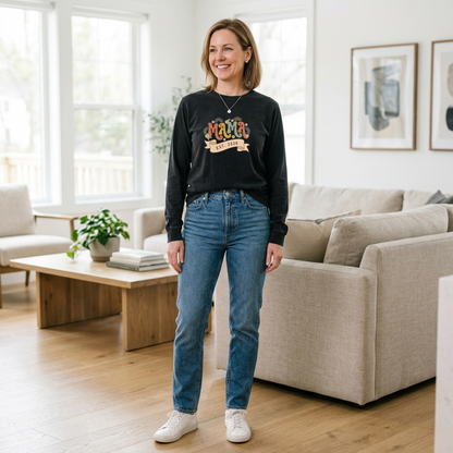 Retro Wavy Mama Est 2026 Shirt - Custom First Time Mom Gift Tee | Rootspaws