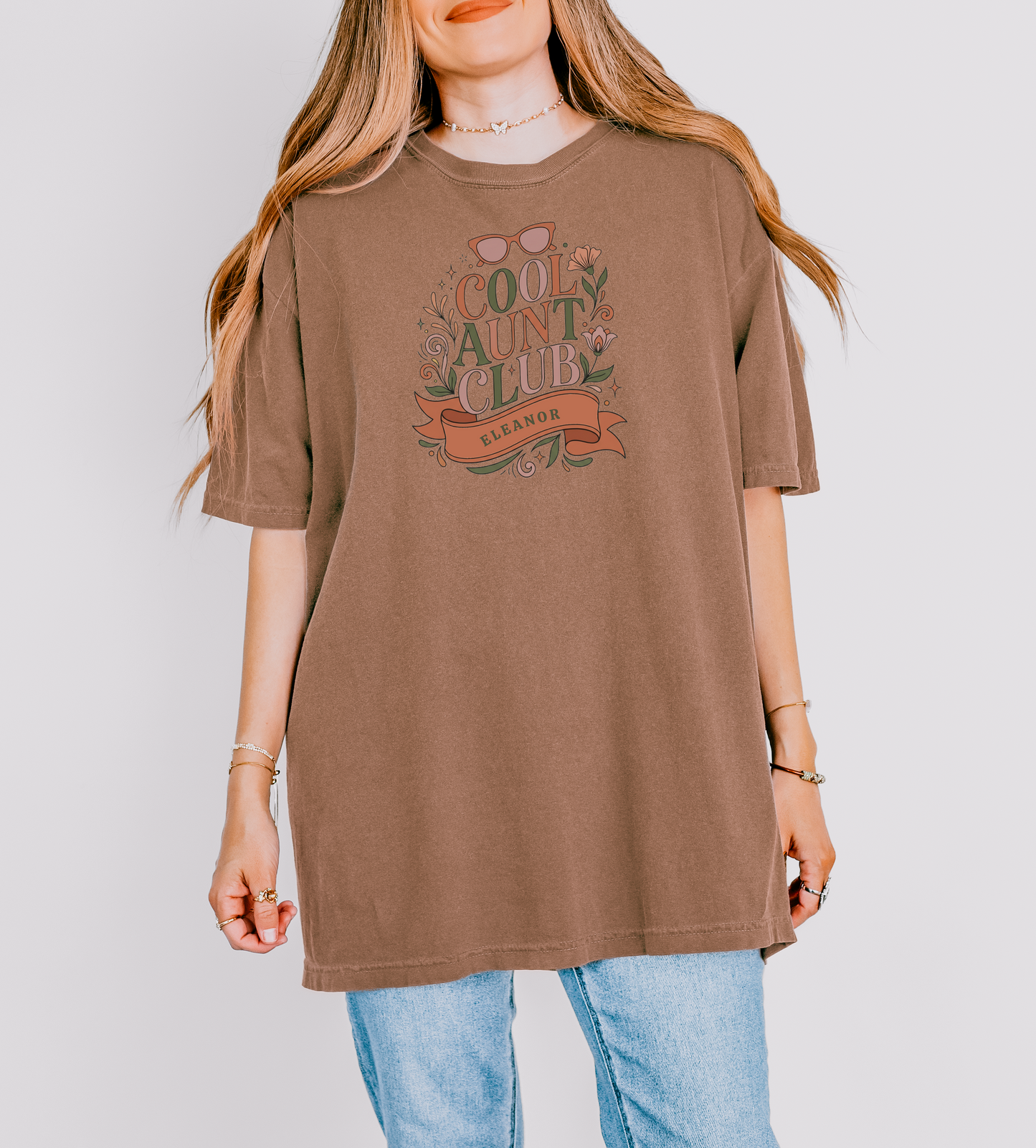 Personalized Cool Aunt Club Shirt | Rootspaws