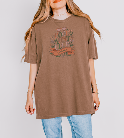 Personalized Cool Aunt Club Shirt | Rootspaws