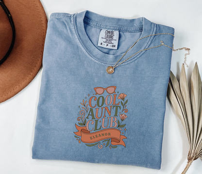 Personalized Cool Aunt Club Shirt | Rootspaws