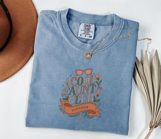 Personalized Cool Aunt Club Shirt | Rootspaws