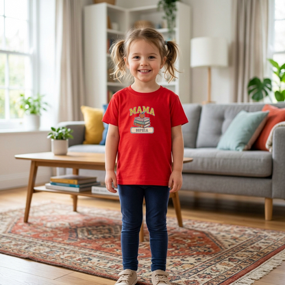 Custom Mama Book Stack Shirt | Comfort Colors | Rootspaws