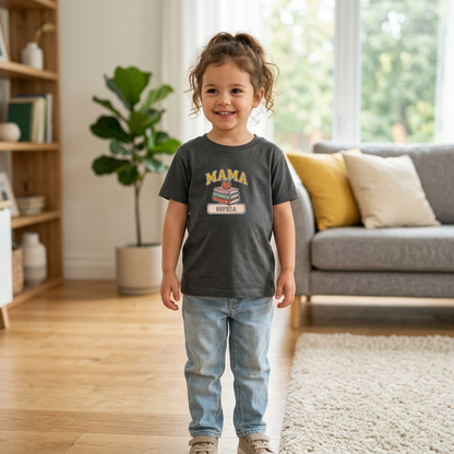 Custom Mama Book Stack Shirt | Comfort Colors | Rootspaws