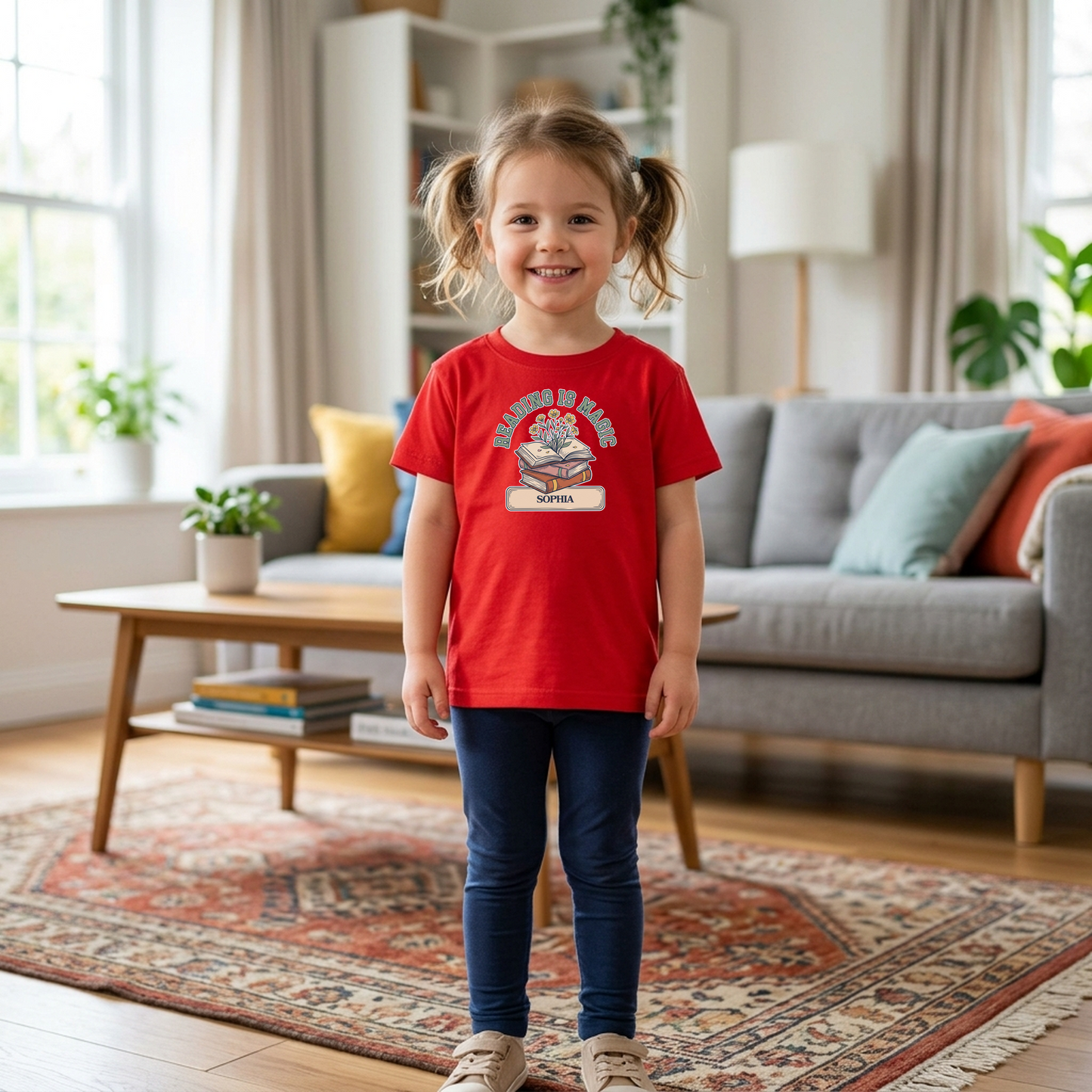 Custom Reading Is Magic T-Shirt | Personalized Library Book Tee