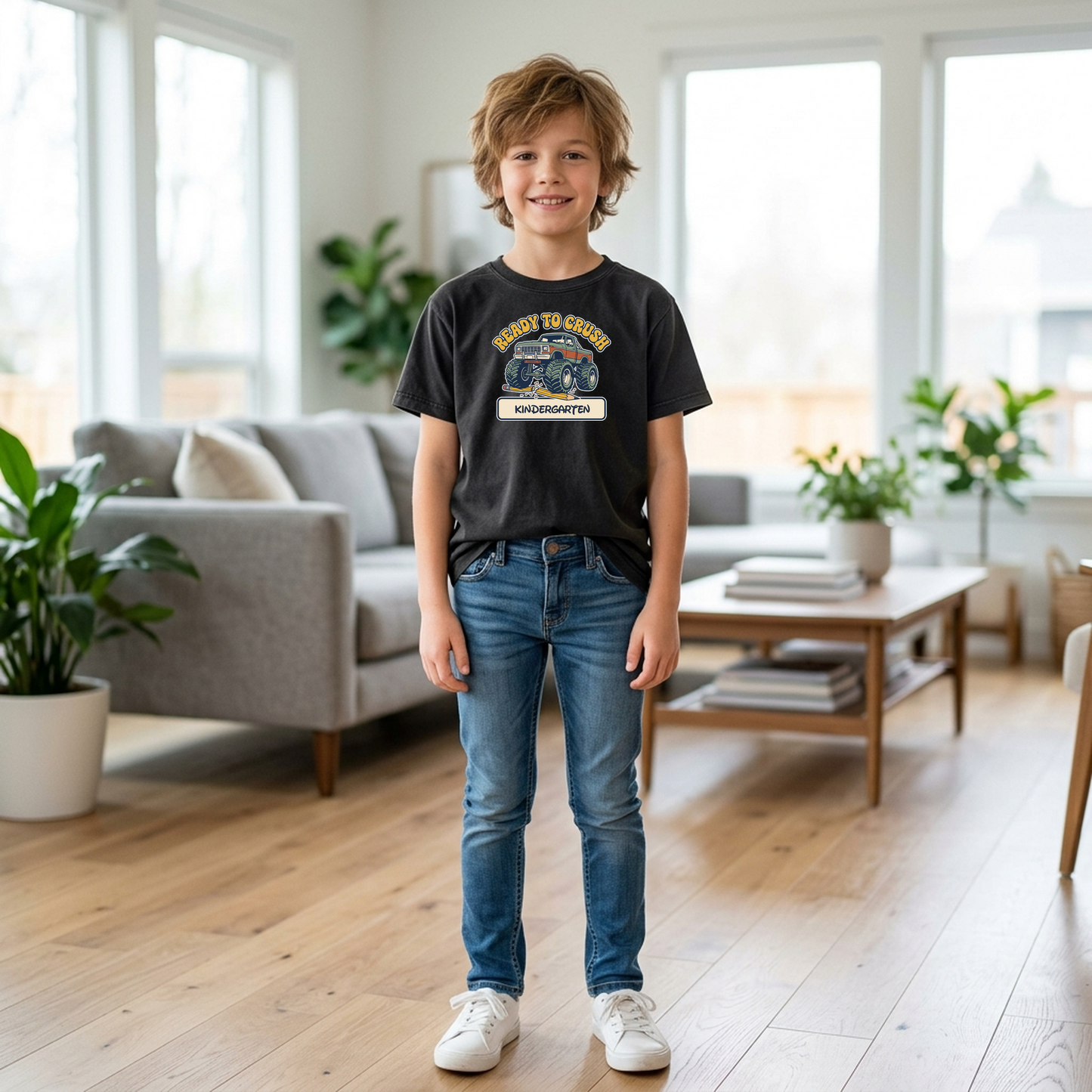 Custom Ready to Crush T-Shirt | Personalized Student Monster Truck Tee