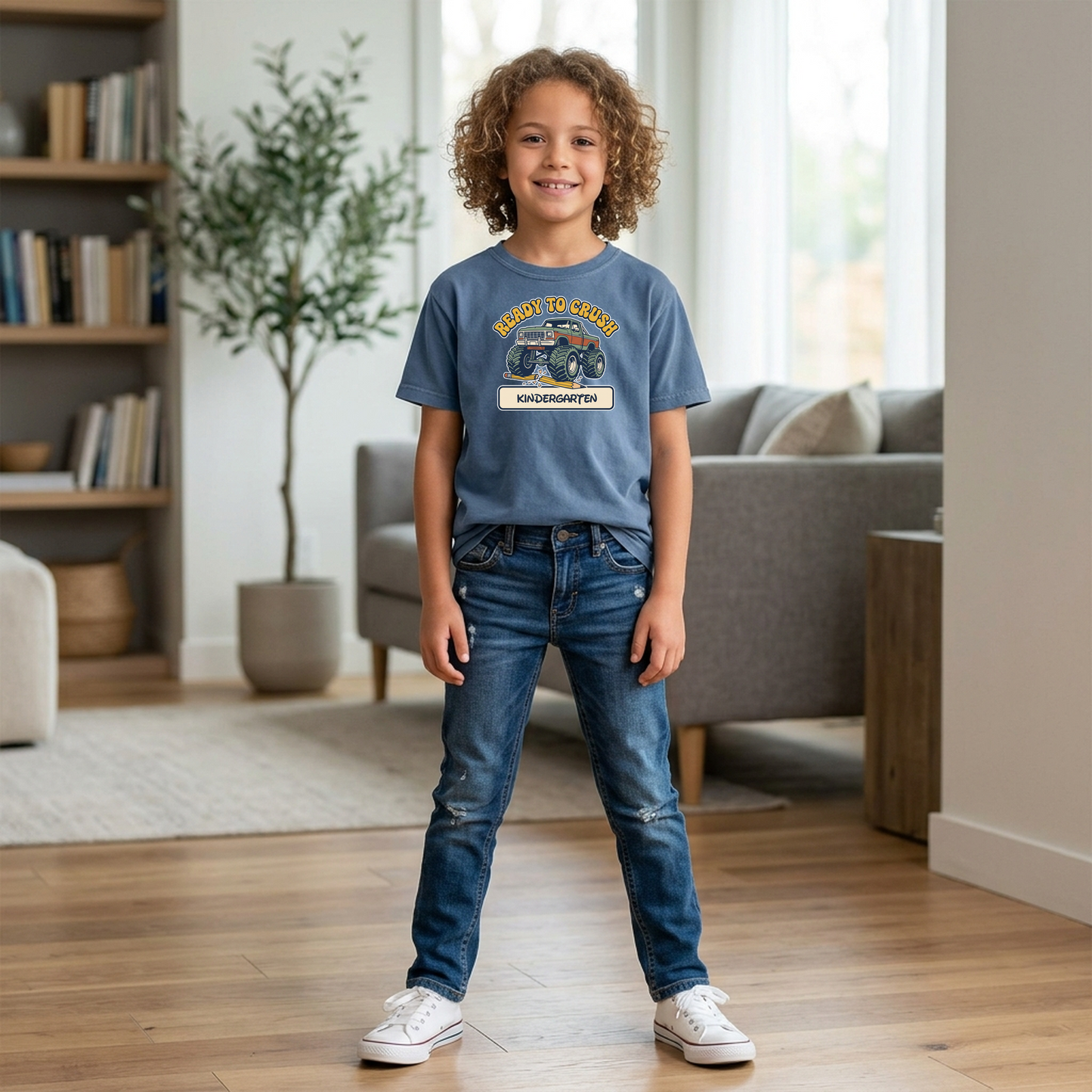 Custom Ready to Crush T-Shirt | Personalized Student Monster Truck Tee