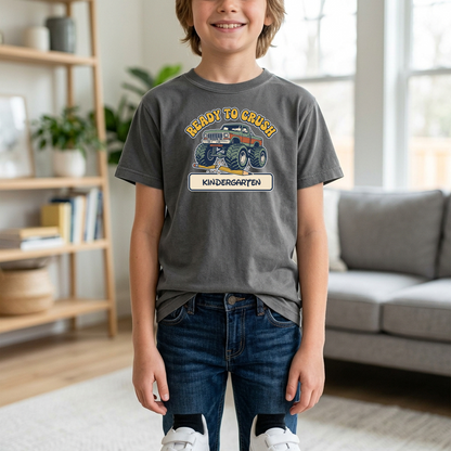 Custom Ready to Crush T-Shirt | Personalized Student Monster Truck Tee