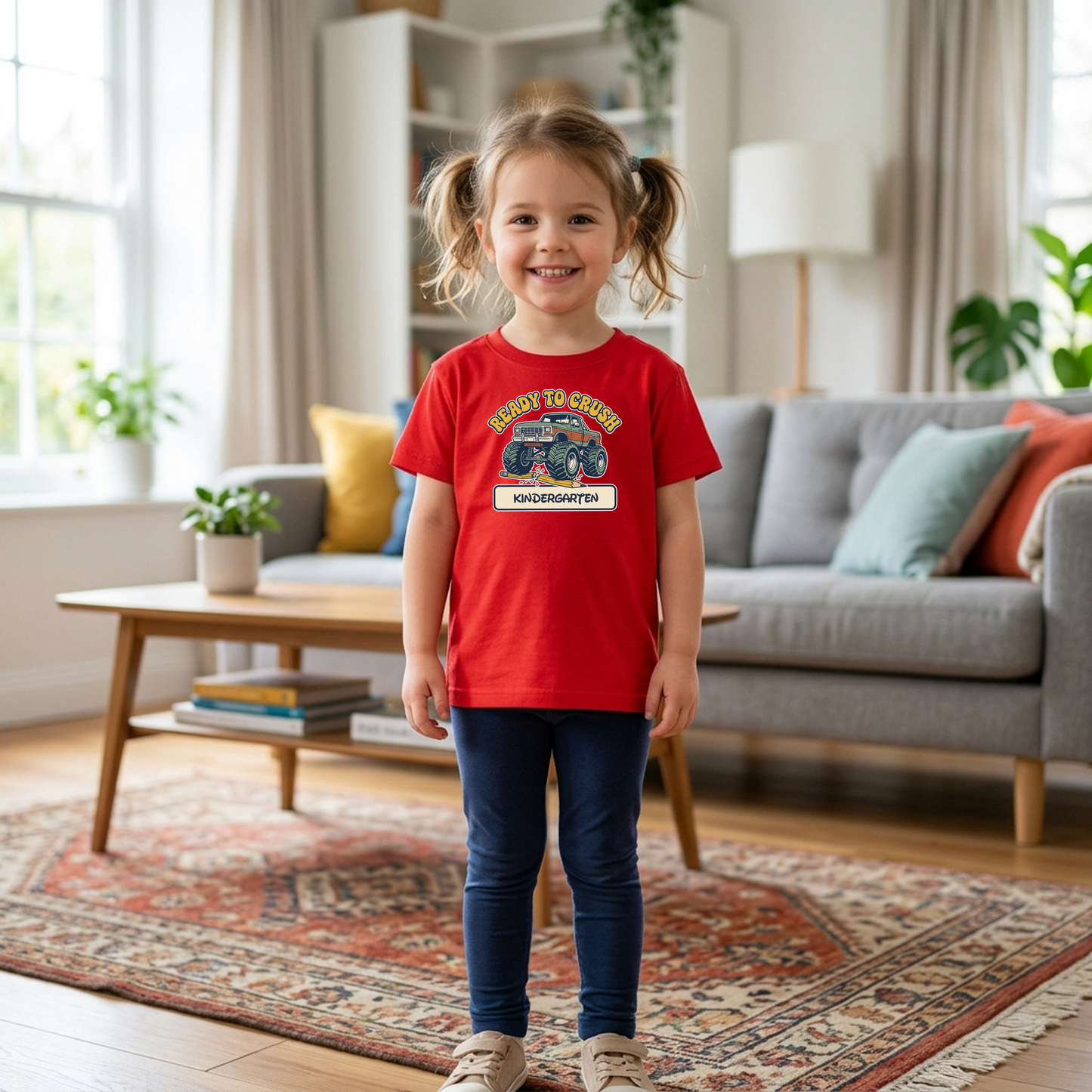 Custom Ready to Crush T-Shirt | Personalized Student Monster Truck Tee