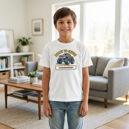 Custom Ready to Crush T-Shirt | Personalized Student Monster Truck Tee