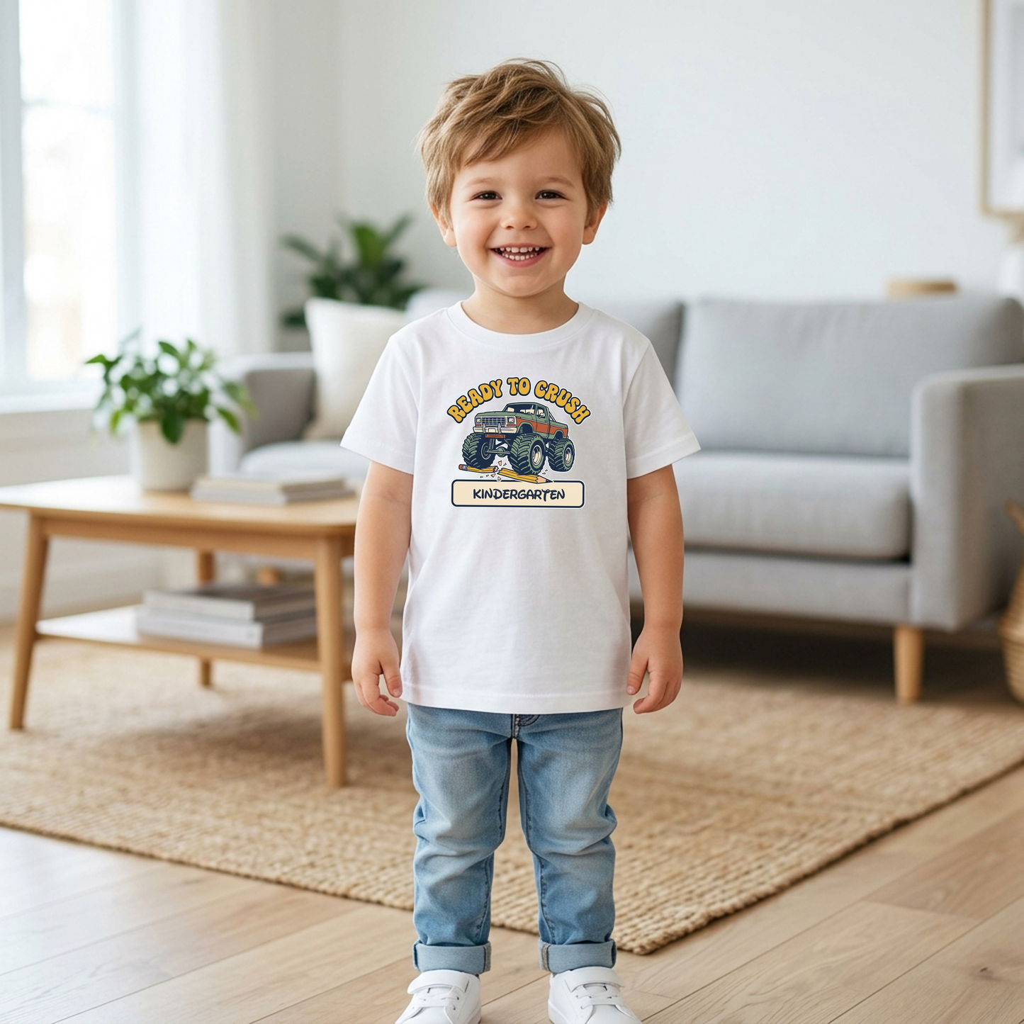 Custom Ready to Crush T-Shirt | Personalized Student Monster Truck Tee