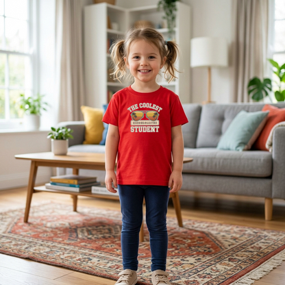 Custom The Coolest Student T-Shirt | Personalized Sunglasses Grade Tee