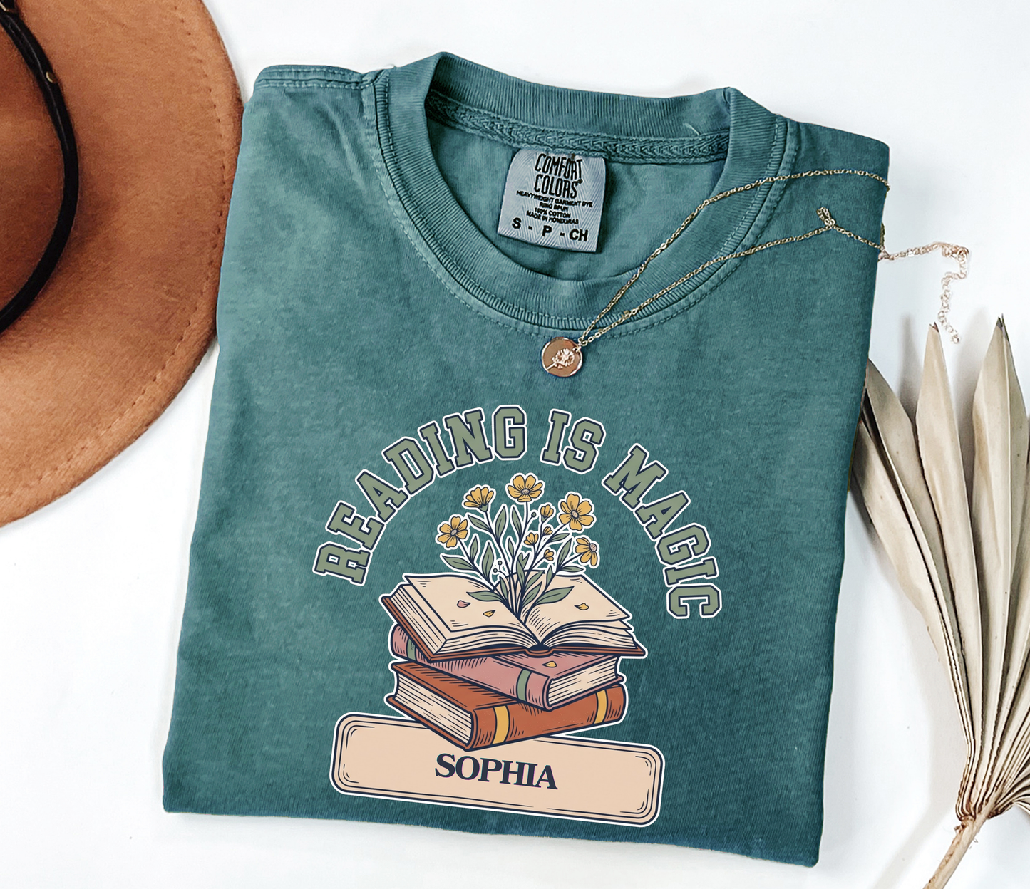 Custom Reading Is Magic T-Shirt | Personalized Library Book Tee