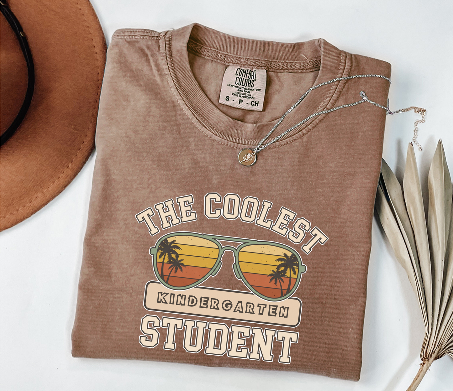 Custom The Coolest Student T-Shirt | Personalized Sunglasses Grade Tee