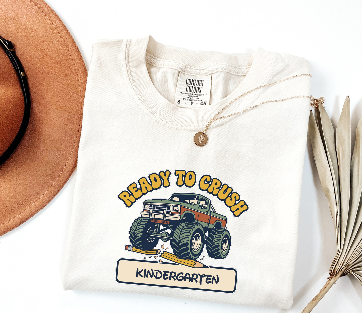 Custom Ready to Crush T-Shirt | Personalized Student Monster Truck Tee