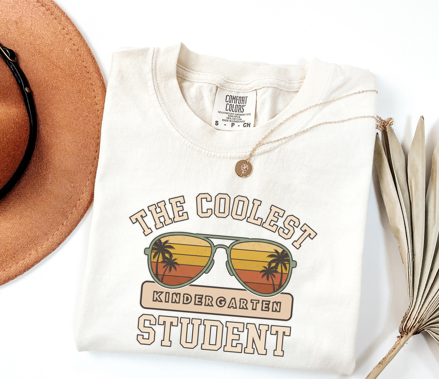 Custom The Coolest Student T-Shirt | Personalized Sunglasses Grade Tee