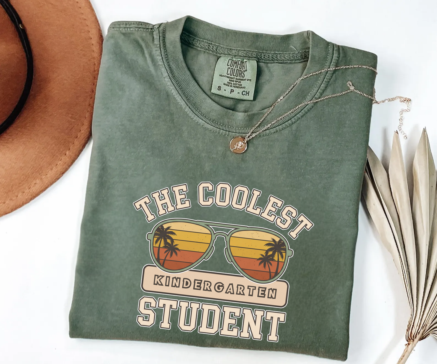 Custom The Coolest Student T-Shirt | Personalized Sunglasses Grade Tee