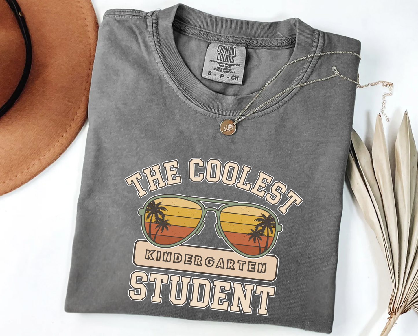 Custom The Coolest Student T-Shirt | Personalized Sunglasses Grade Tee