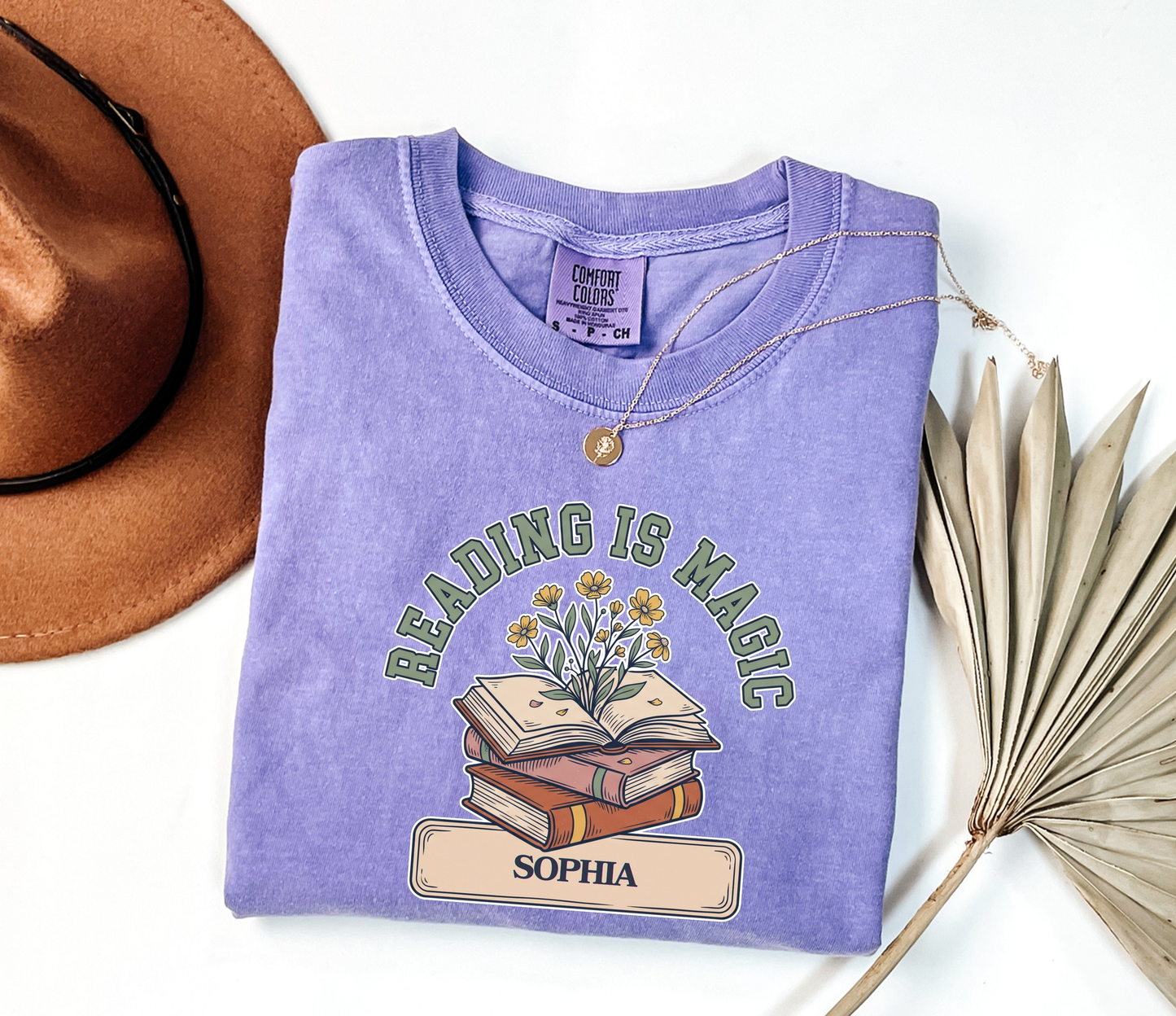 Custom Reading Is Magic T-Shirt | Personalized Library Book Tee