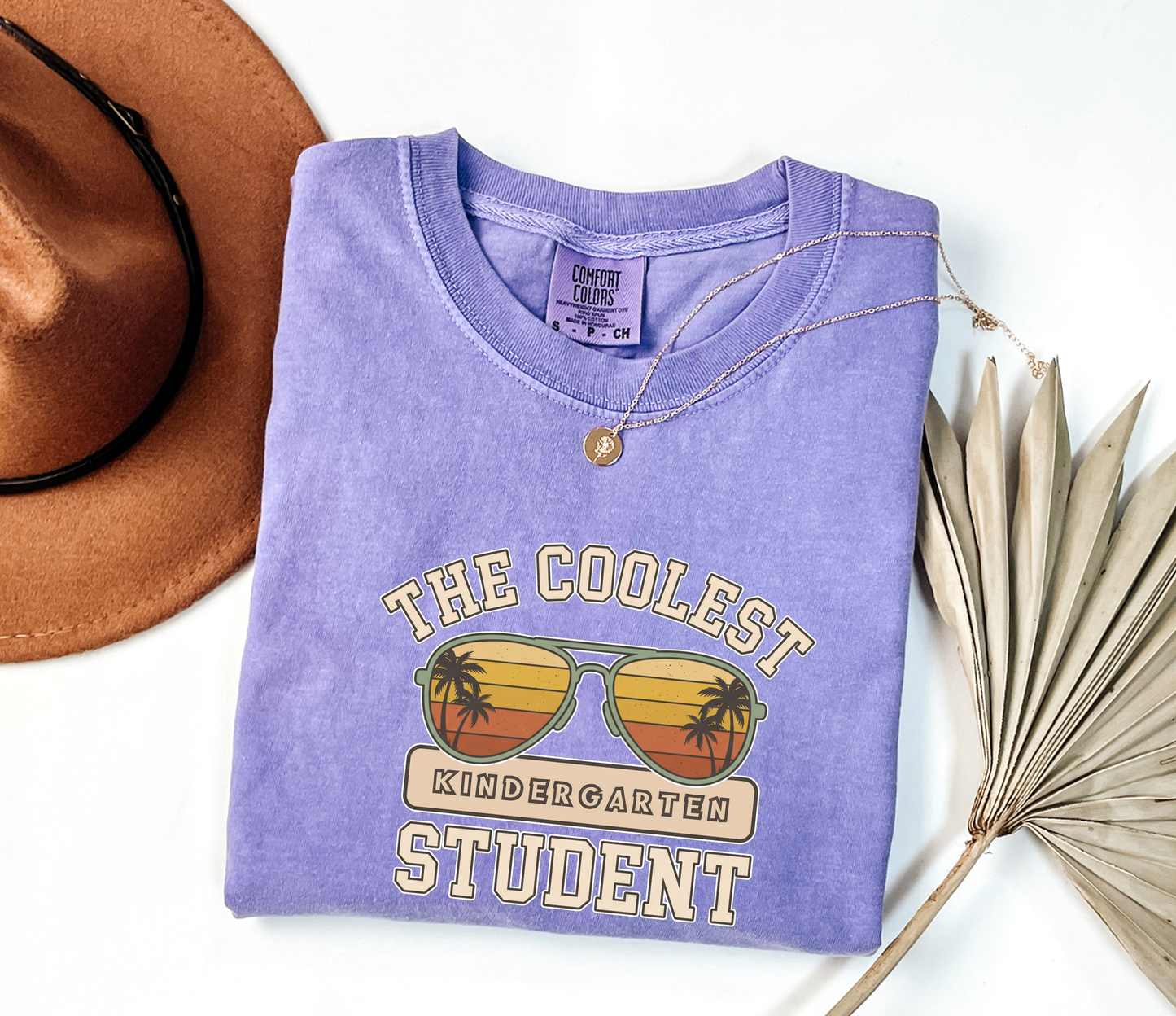 Custom The Coolest Student T-Shirt | Personalized Sunglasses Grade Tee