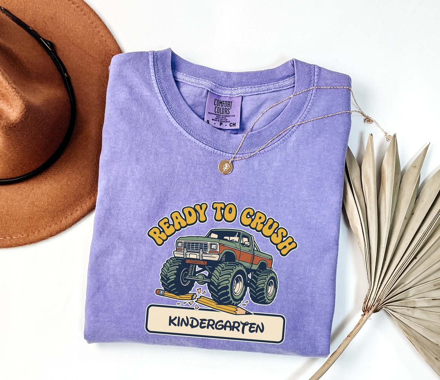 Custom Ready to Crush T-Shirt | Personalized Student Monster Truck Tee