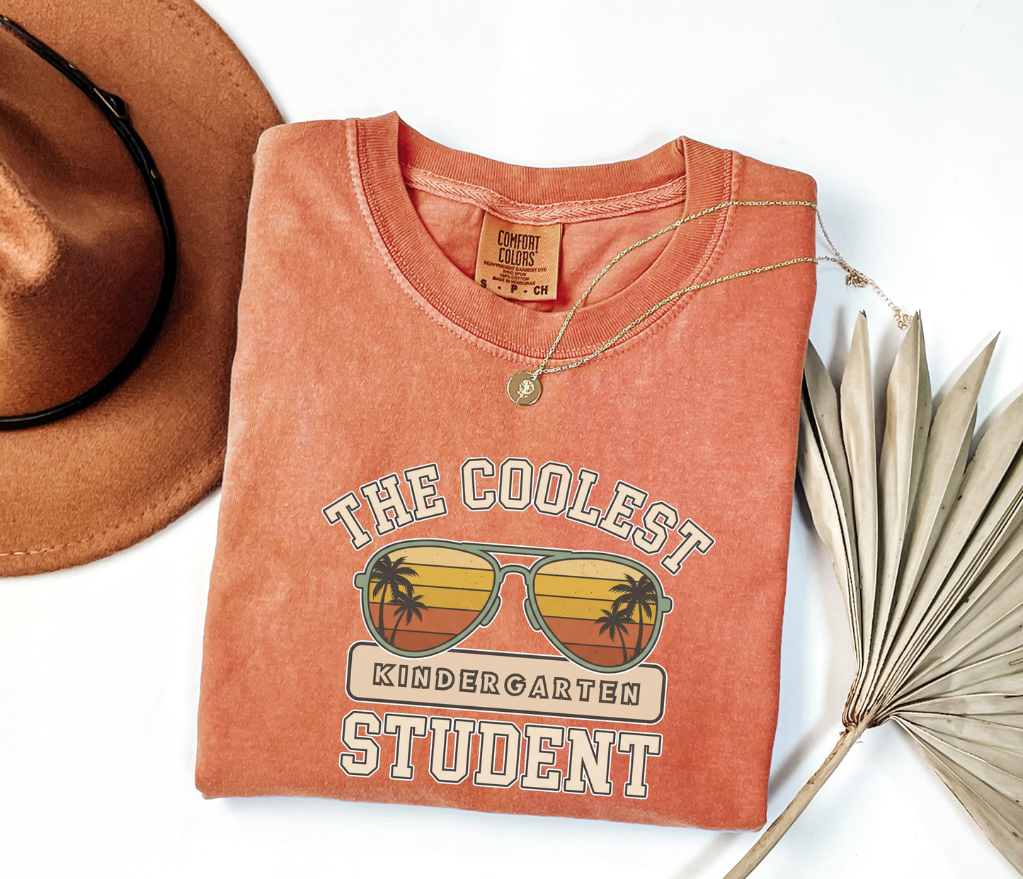 Custom The Coolest Student T-Shirt | Personalized Sunglasses Grade Tee